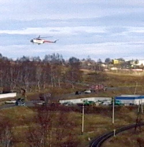 В Ванино 14 ноября прилетел вертолет, который не мог вылететь из Хабаровска из-за плохой погоды двое суток