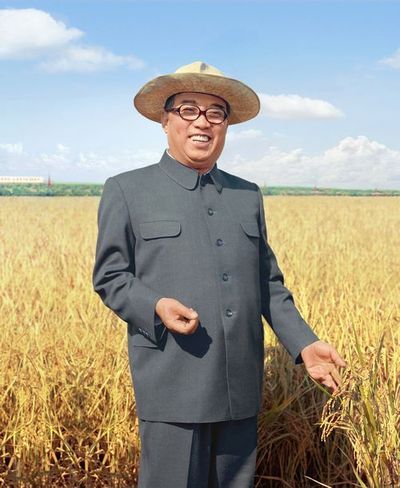 Великий вождь корейского народа Ким Ир Сен.