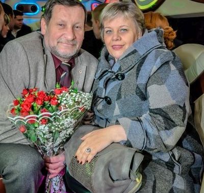 А. Рубцов с женой