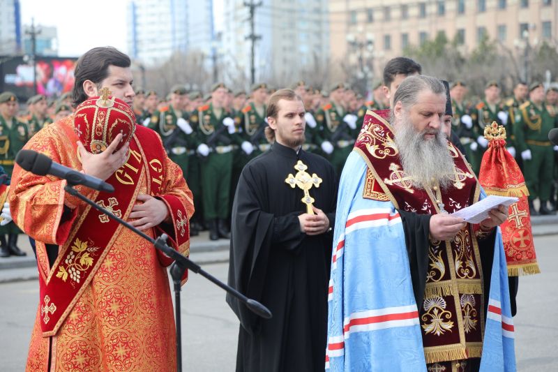 Молебен в честь Дня Победы состоялся в Хабаровске