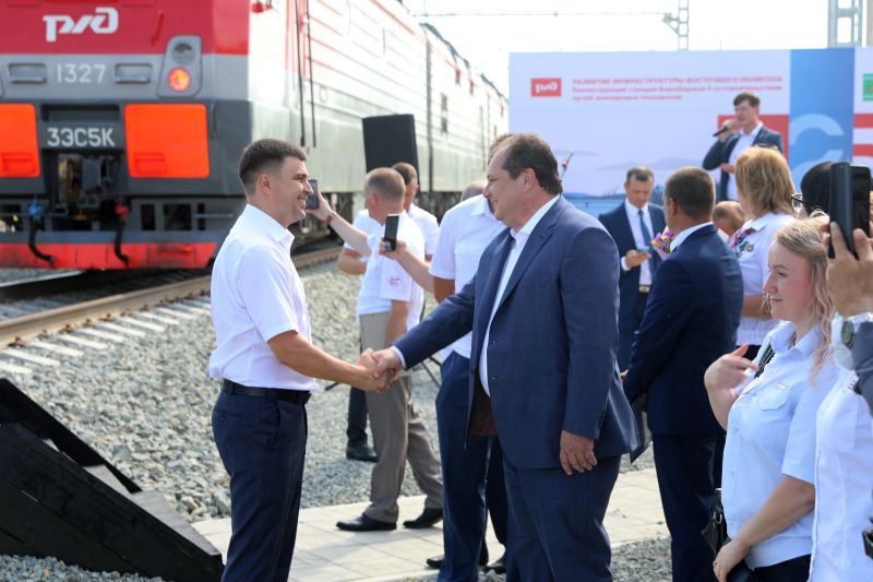 Ростислав Гольдштейн принял участие в церемонии открытия железнодорожной станции Биробиджан II после реконструкции