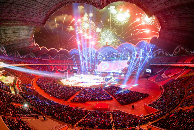 Торжественный новогодний концерт-2025 проведен на Стадионе «1 Мая» в Пхеньяне.