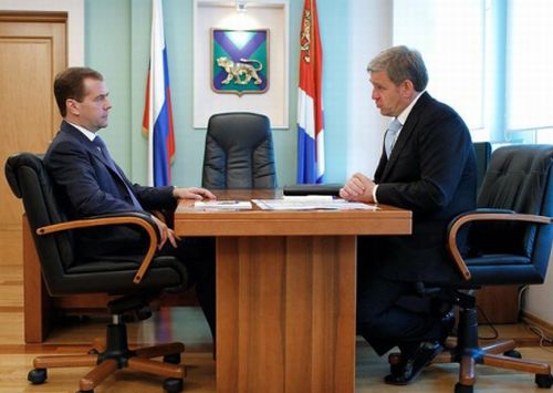 Рабочая встреча с губернатором Приморского края Сергеем Дарькиным