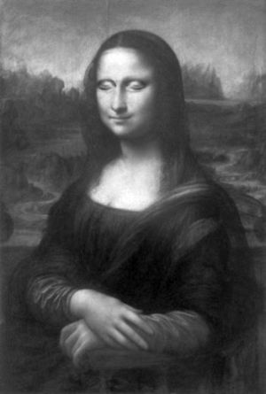 По мнению Евгения Черносвитова, такой на картине должна быть Мона Лиза на самом деле. Реконструкция (восстановление) в в психолого-криминалистической лаборатории «Ясеновац»